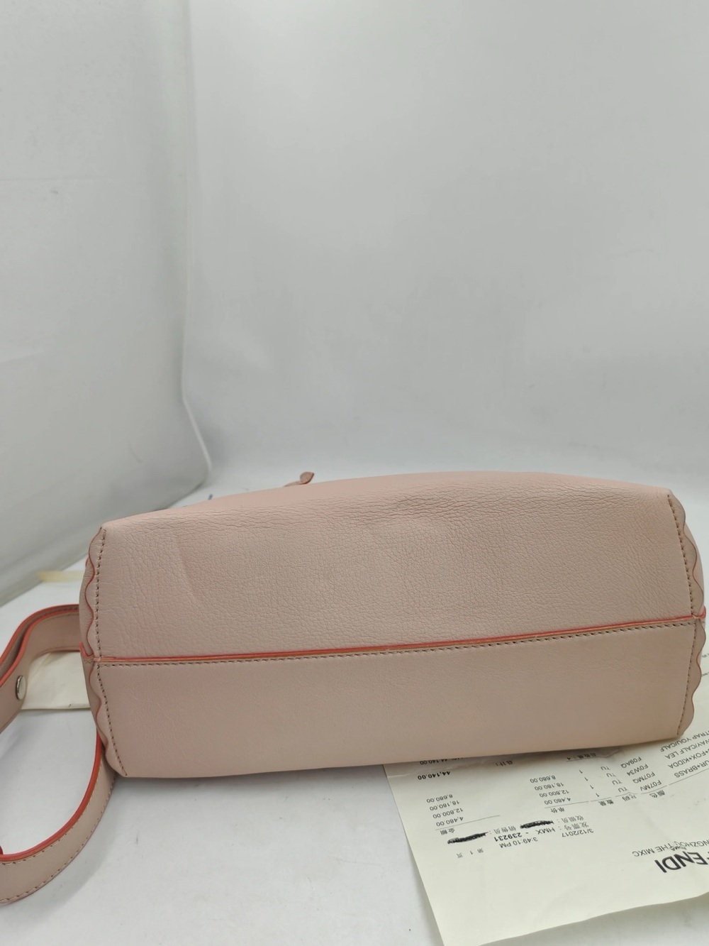 🌸Authentic FENDI By The Way Pink Leather Studded Scalloped Shoulder Crossbody🌸 - Picture 7 of 15